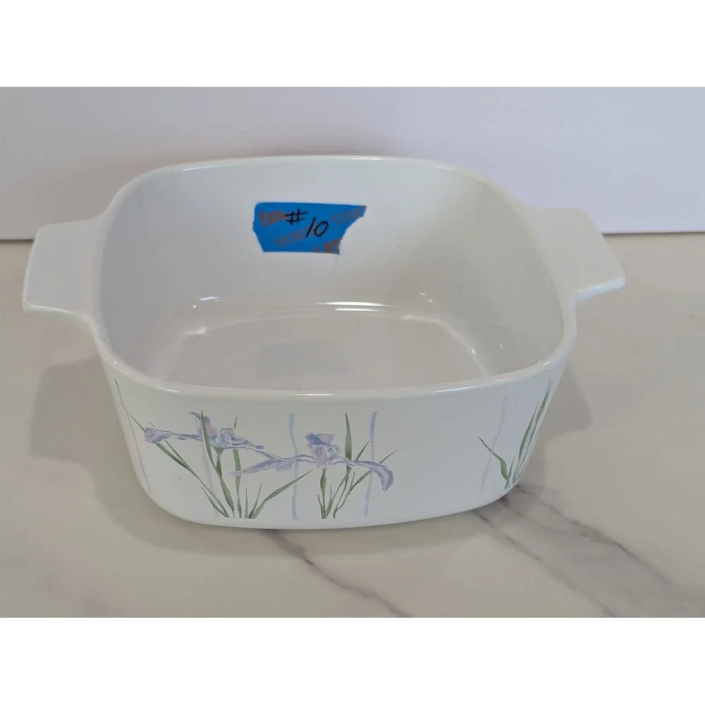 Vintage Casserole Dish Corning Ware 1.5L Shadow Iris Floral A-1 1/2-B